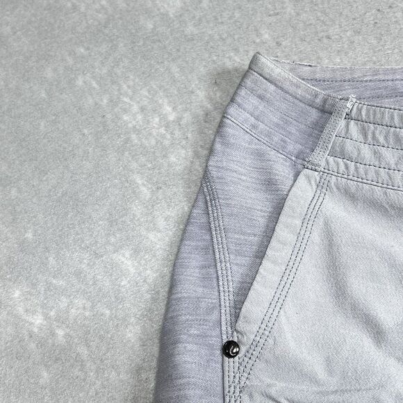 Lululemon Shorts Womens 2 Gray Ride On Bermuda Fossil Performance Luon Stretch - Picture 3 of 10